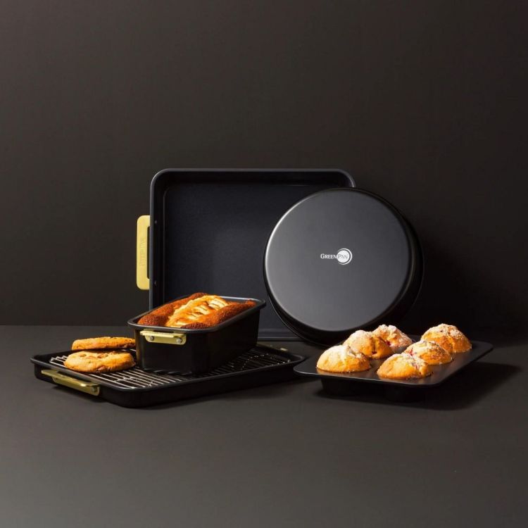 GreenPan Set de moules à pâtisserie Padova Black (Black) - Panache (Koksijde)