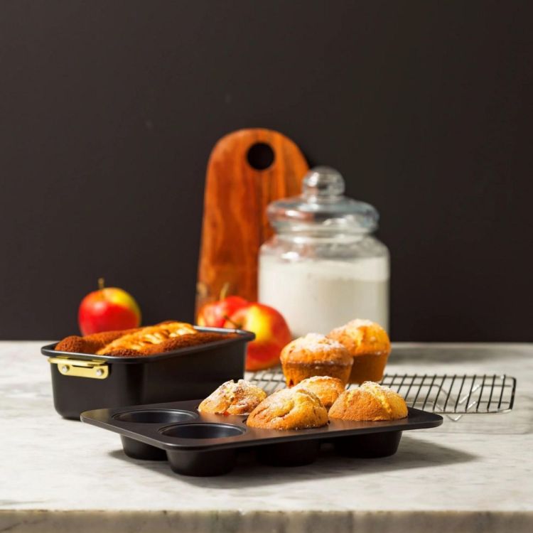 GreenPan Set de moules à pâtisserie Padova Black (Black) - Panache (Koksijde)