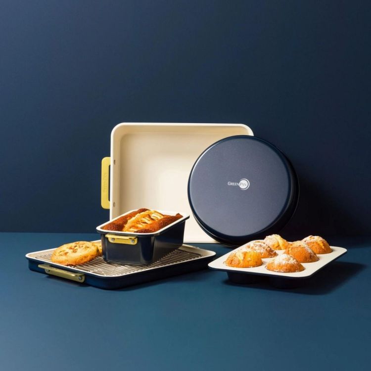 GreenPan Set de moules à pâtisserie Padova Oxford Blue (Oxford Blue) - Panache (Koksijde)