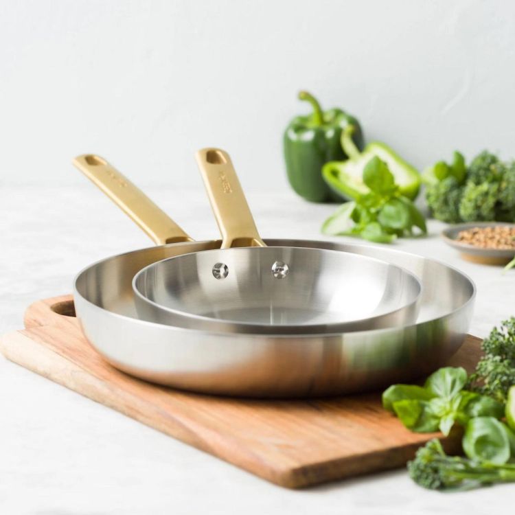 GreenPan Padova pannenset 20+28cm roestvrij staal (Inox) - Panache (Koksijde)