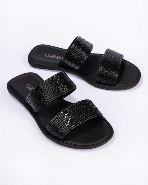 Grendha Buriti Icone slippers (Black) - Panache (Koksijde)