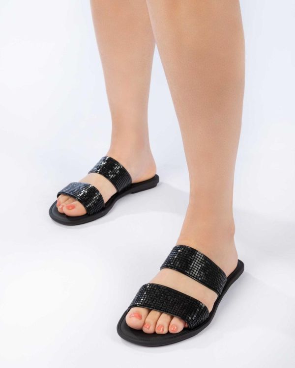 Grendha Buriti Icone slippers (Black) - Panache (Koksijde)