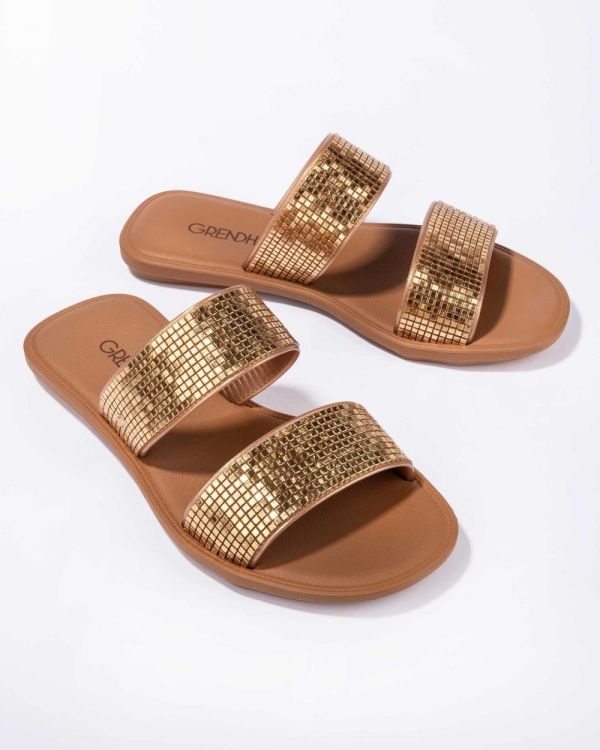 Grendha Buriti Icone slippers (Gold) - Panache (Koksijde)