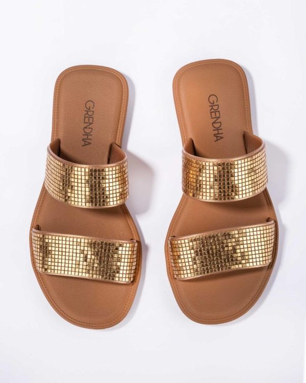 Grendha Buriti Icone slippers (Gold) - Panache (Koksijde)