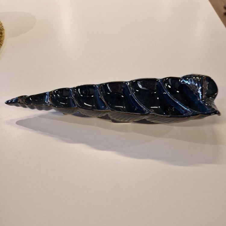 Gresnovo Assiette à tapas Marea coquillage compartimentée (Bleu Abysse) - Panache (Koksijde)