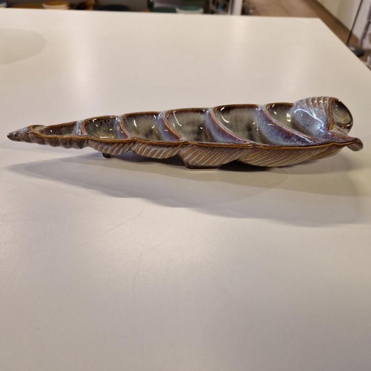 Gresnovo Assiette à tapas Marea coquillage compartimentée (Lait Chocolaté) - Panache (Koksijde)