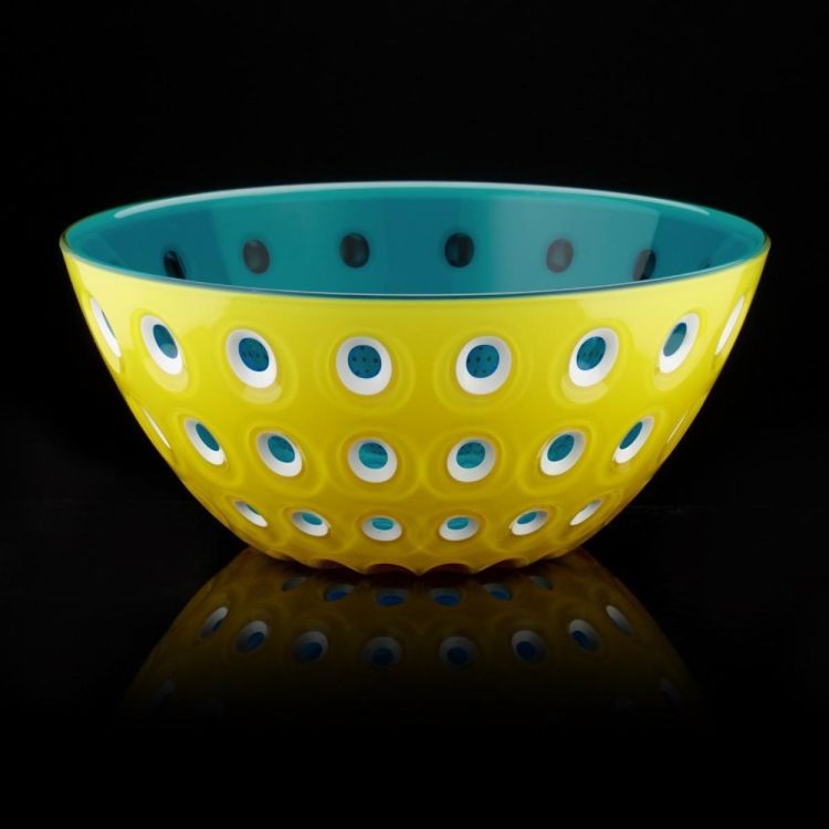 Guzzini Le Murrine L bowl (Yellow/White/Aquamarine) - Panache (Koksijde)