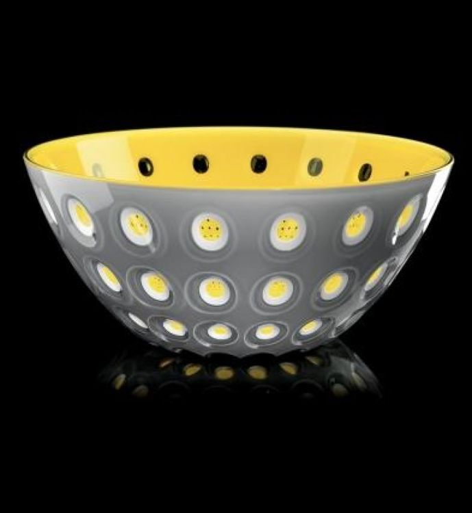 Guzzini Le Murrine set of 2 bowls (Grey/White/Yellow) - Panache (Koksijde)