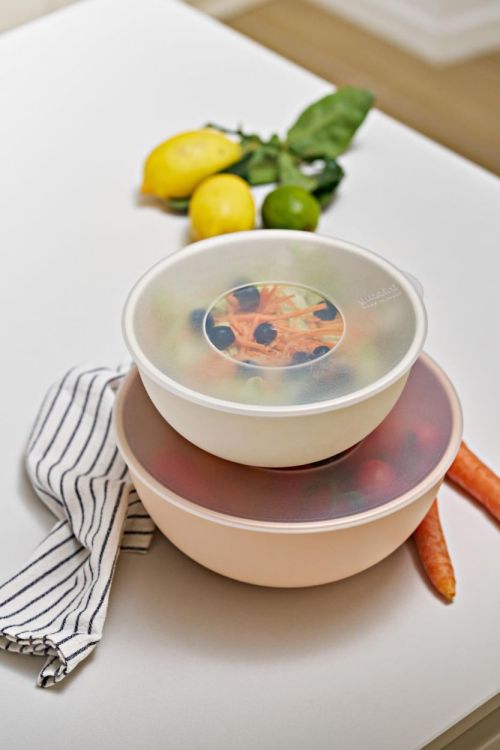 Guzzini Set 2 bewaardozen rond 1xØ20 +1x Ø24 doorzichtig deksel (Multi) - Panache (Koksijde)