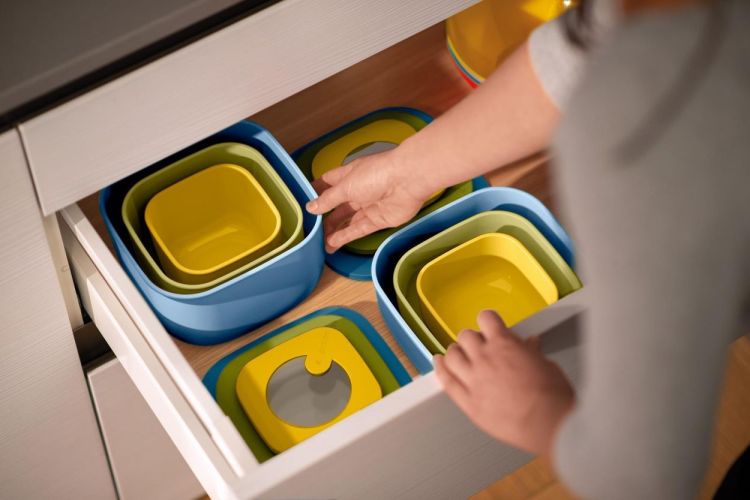 Guzzini Set 3 bewaardozen 1x rechthoekig + 2x vierkant S (Multi) - Panache (Koksijde)