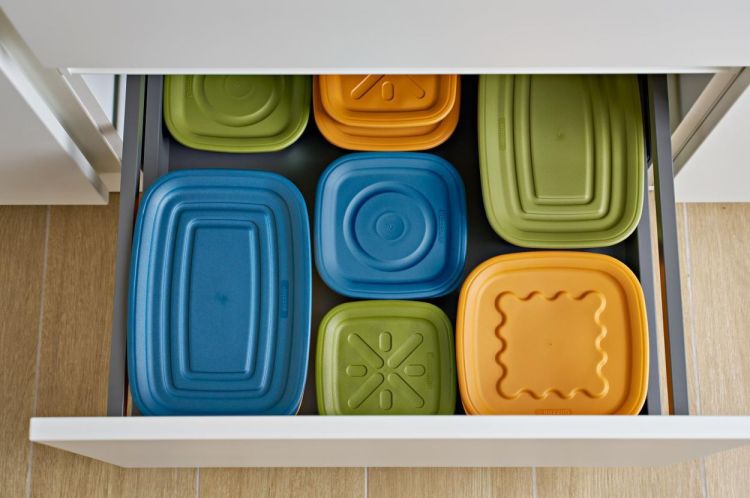 Guzzini Set 3 bewaardozen vierkant S Basic (Multi) - Panache (Koksijde)