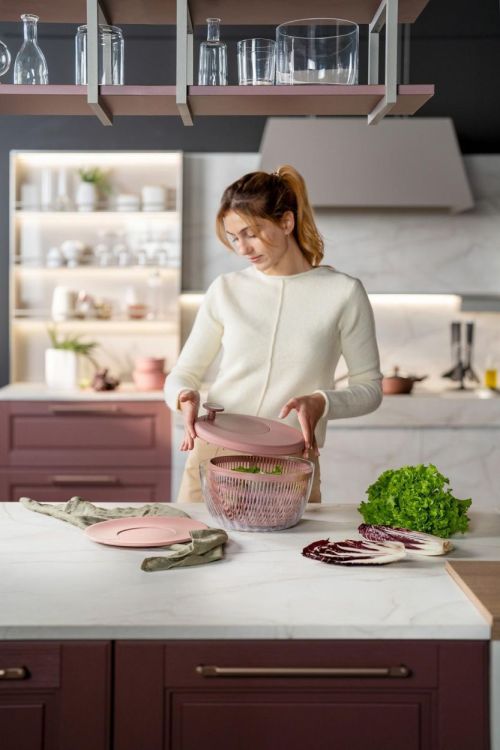 Guzzini Essoreuse à salade Spin&Store 26cm (Mauve) - Panache (Koksijde)