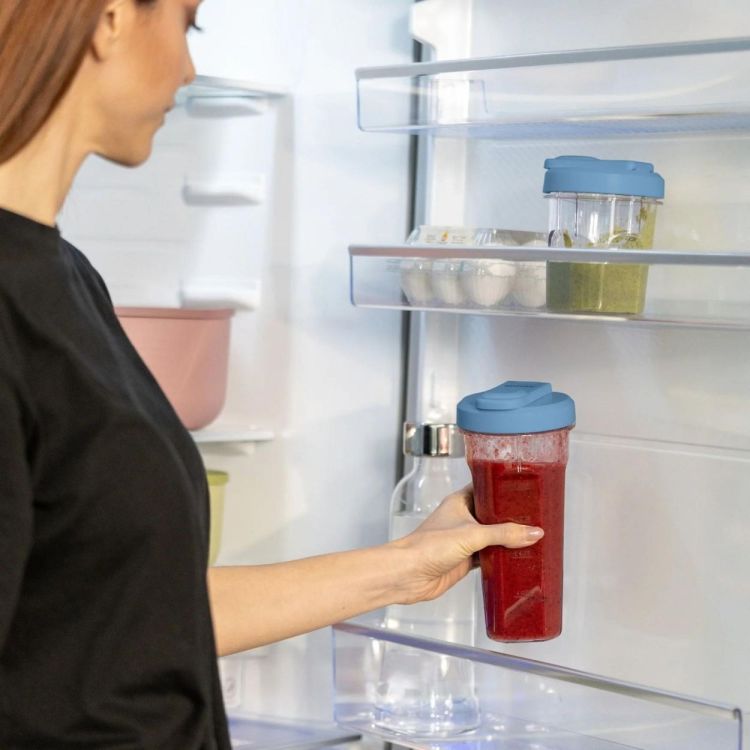 Guzzini Blender On-the-Go Sous Chef + 2 gourdes (Navy Blue) - Panache (Koksijde)
