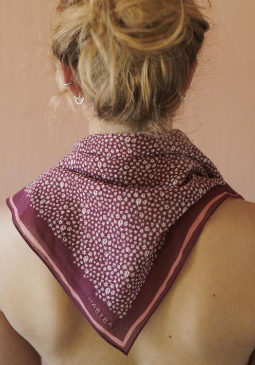 Habiba Autumn Leaf Bandana (Burgundy) - Panache (Koksijde)