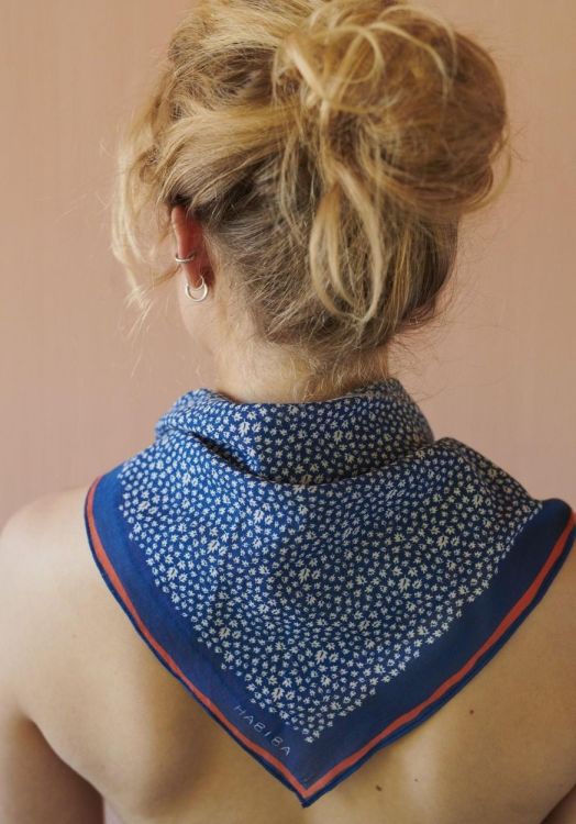 Habiba Autumn Leaf Bandana (Indigo) - Panache (Koksijde)