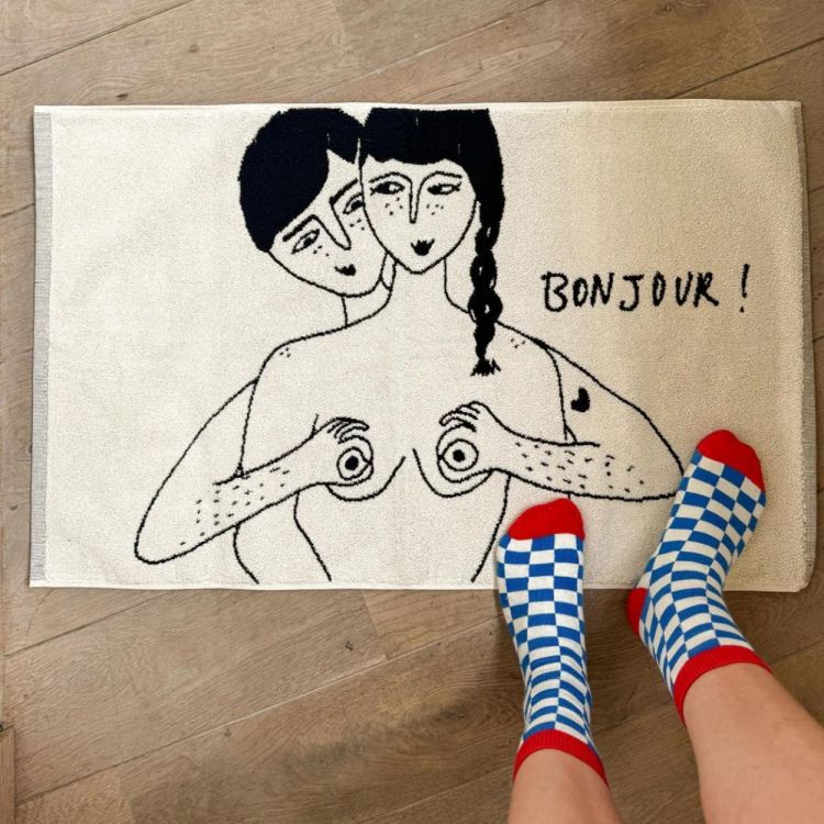 Helen b badmat bonjour (Wit) - Panache (Koksijde)