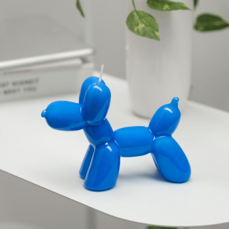 Helio Ferretti Kaars Balloon Dog (Electric Blue) - Panache (Koksijde)