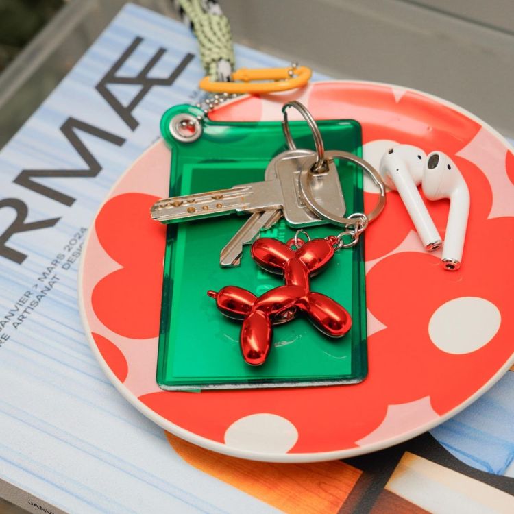 Helio Ferretti Sleutelhanger Balloon Dog Puppy (Red Metallic) - Panache (Koksijde)