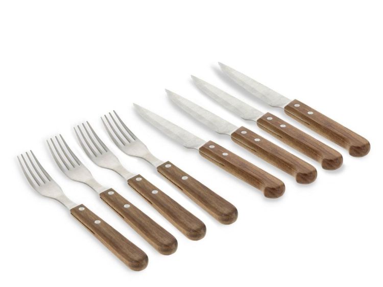 HOLM 8-delige steakset Acacia (Acacia) - Panache (Koksijde)