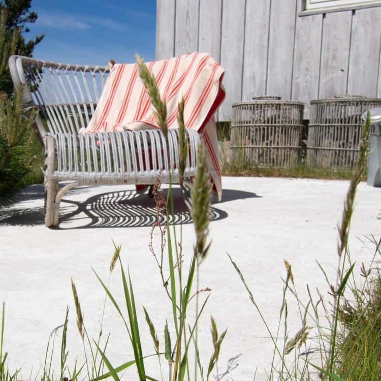 Homehagen Serviette de plage Retro Stripe 100x150cm (Red) - Panache (Koksijde)