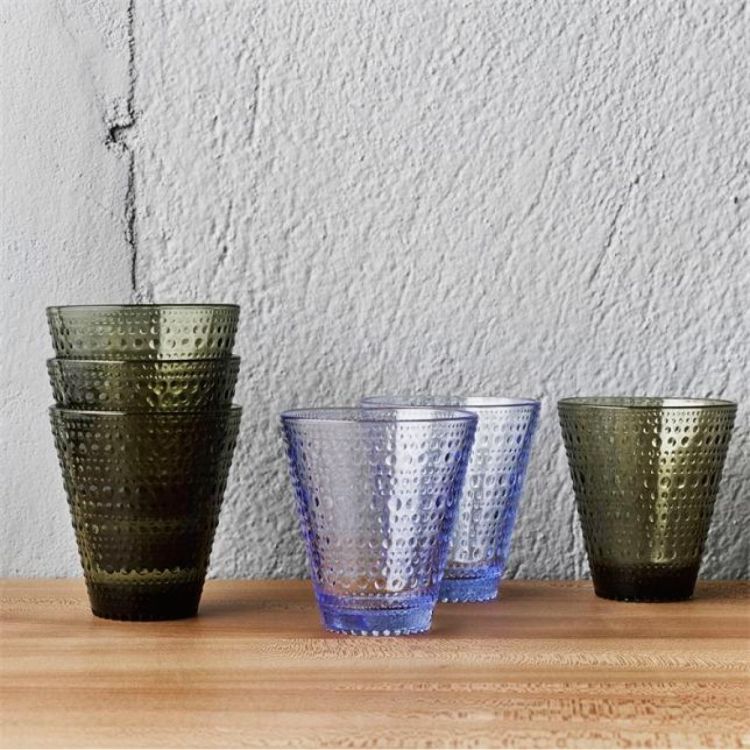 iittala Verre tumbler 30cl, set de 2 - Kastehelmi (Aqua) - Panache (Koksijde)