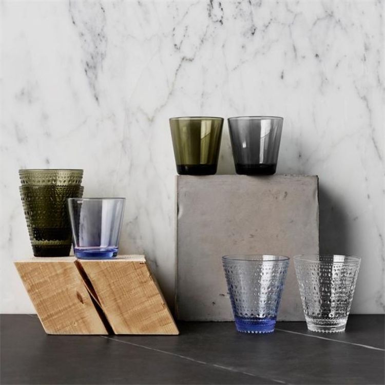 iittala Verre tumbler 30cl, set de 2 - Kastehelmi (Aqua) - Panache (Koksijde)