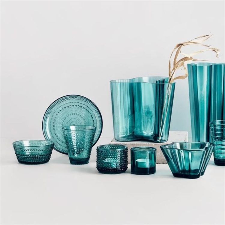 iittala Tumbler 30cl 2st Kastehelmi (Sea Blue) - Panache (Koksijde)