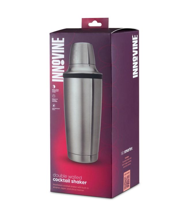 Innovine Cocktailshaker dubbelwandig (Grijs) - Panache (Koksijde)