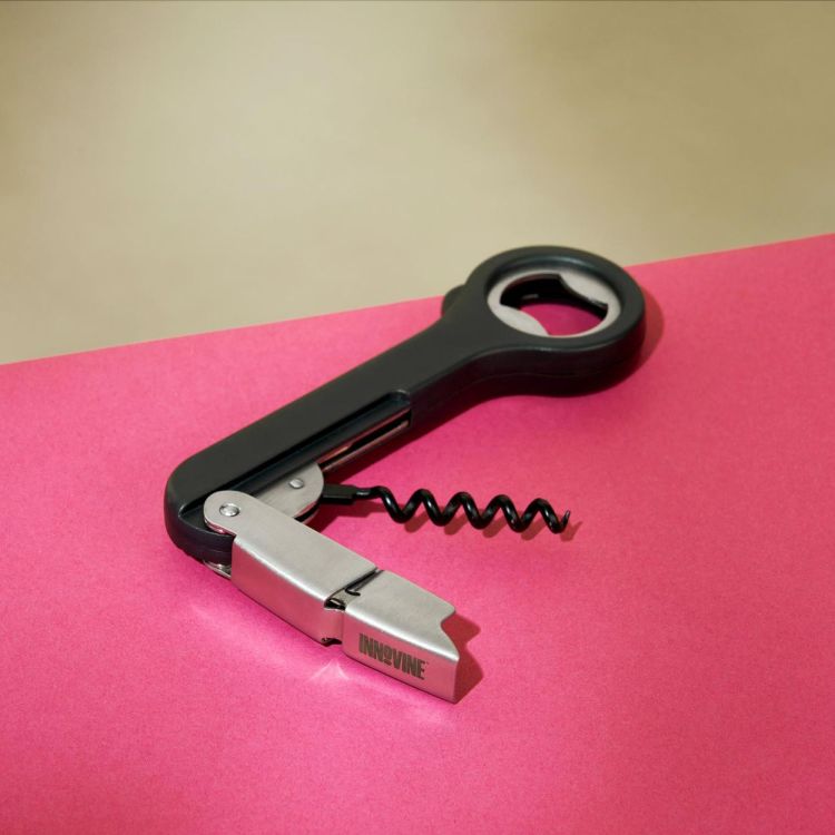 Innovine Kurkentrekker met flessenopener (Grijs) - Panache (Koksijde)