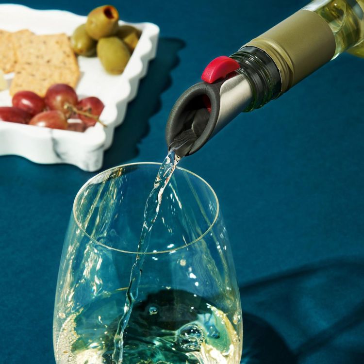 Innovine Bec verseur et bouchon à vin (Framboos) - Panache (Koksijde)