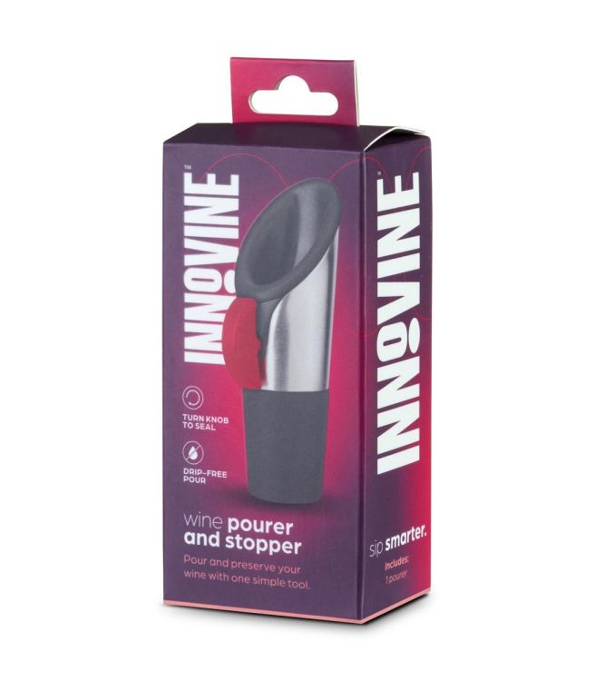 Innovine Bec verseur et bouchon à vin (Framboos) - Panache (Koksijde)