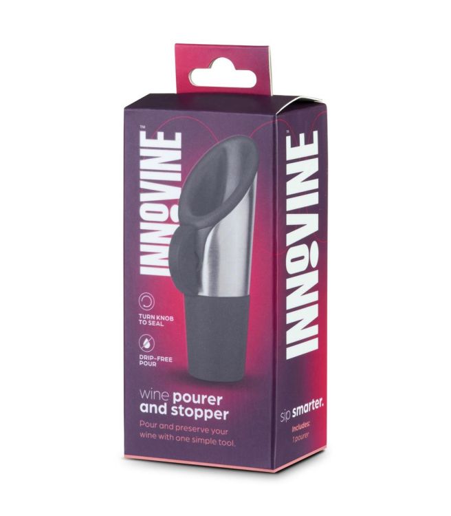 Innovine Bec verseur et bouchon à vin (Grafiet) - Panache (Koksijde)