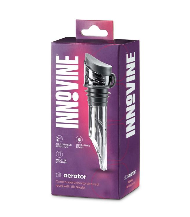 Innovine Bec verseur et bouchon à vin avec aérateur (Grafiet) - Panache (Koksijde)