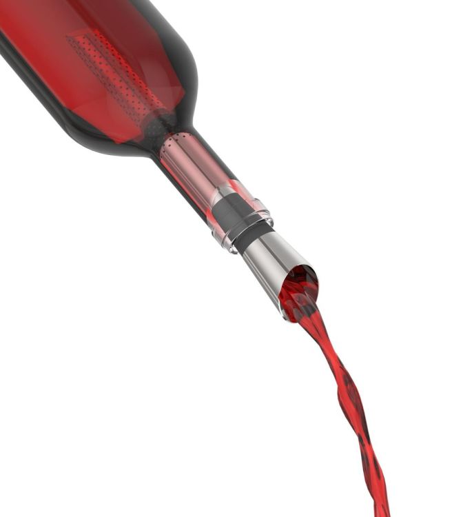 Innovine Bec verseur avec filtre à vin (Grijs) - Panache (Koksijde)