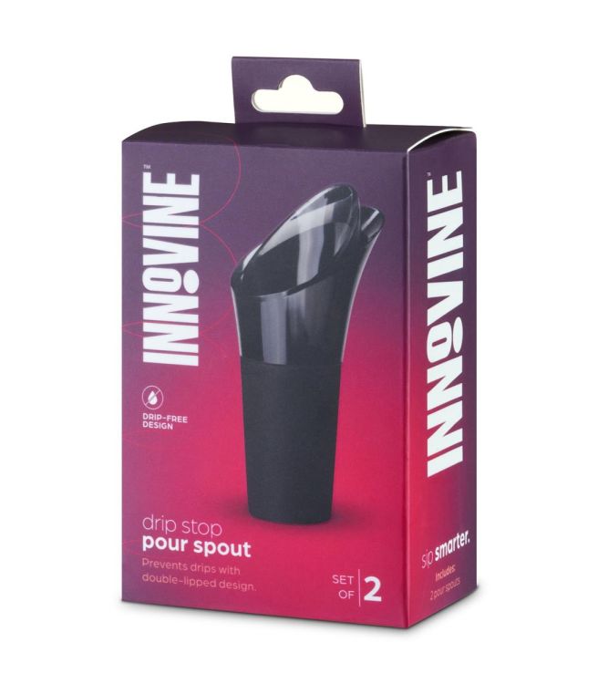 Innovine Set 2 schenktuiten druppelstop wijn (Grijs) - Panache (Koksijde)