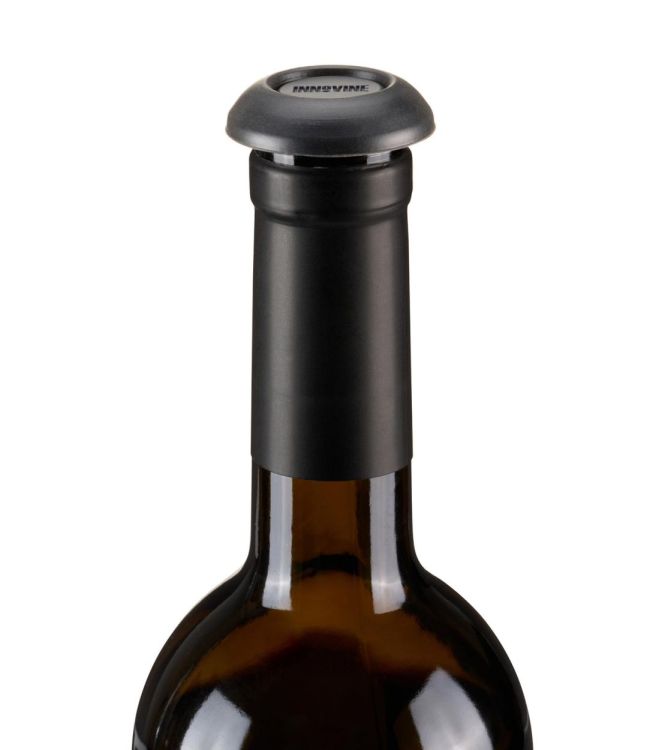 Innovine Set de 2 bouchons à vin sous vide (Zwart) - Panache (Koksijde)