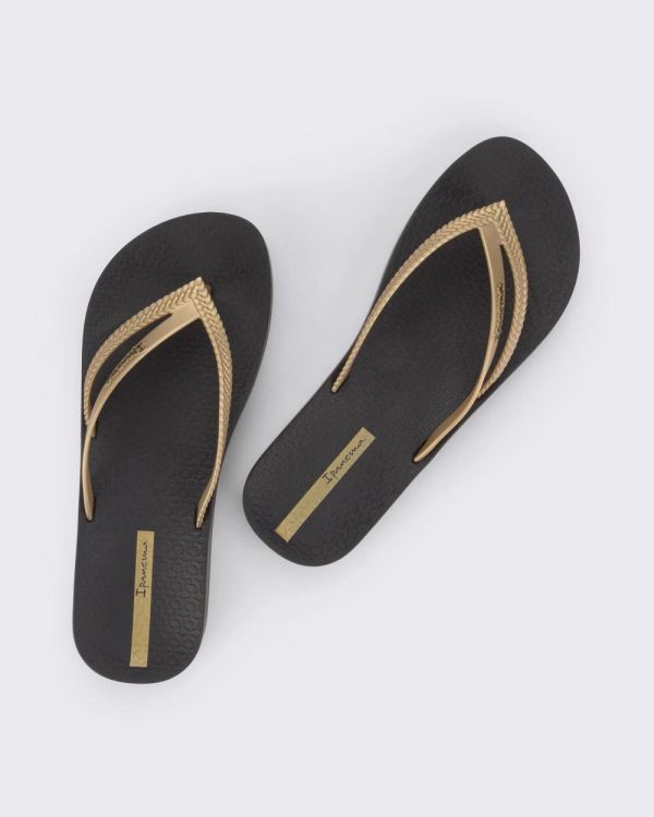 Ipanema Sandale Bossa Soft (Black/Gold) - Panache (Koksijde)