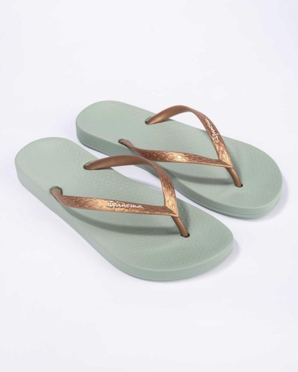 Ipanema Anatomic Tan slippers (Green) - Panache (Koksijde)