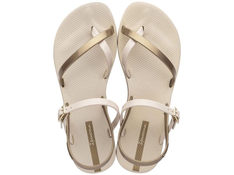 Ipanema Slipper Fashion Sandal (Beige/Gold) - Panache (Koksijde)