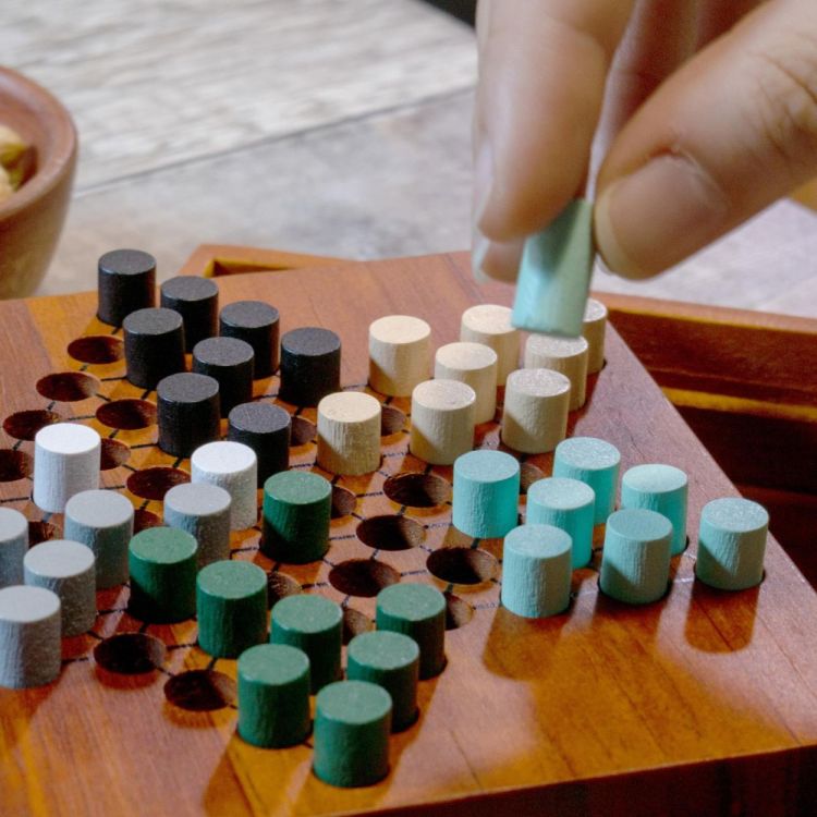 Iron & Glory Chinese Checkers (Wood) - Panache (Koksijde)