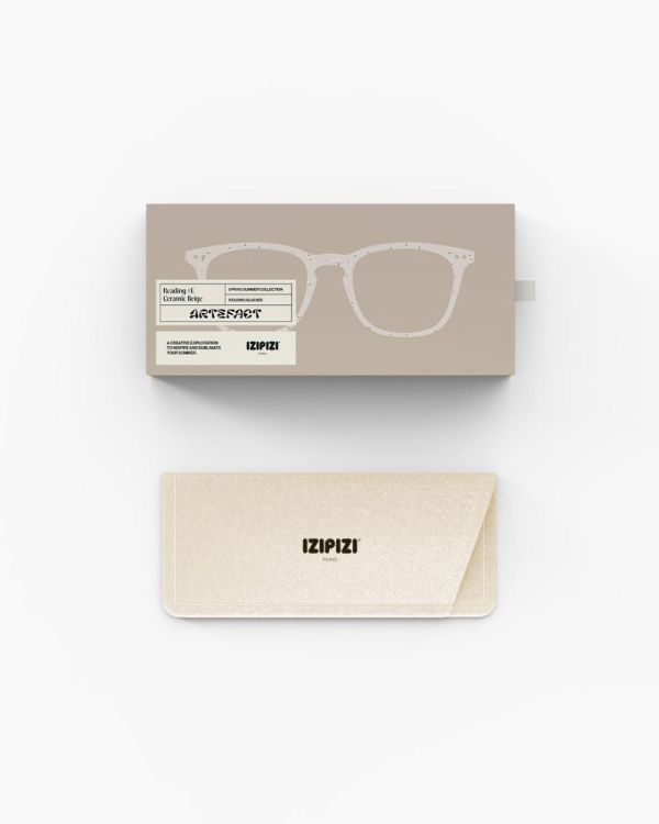 IZIPIZI Lunettes de lecture #E +1.00 (Ceramic Beige) - Panache (Koksijde)