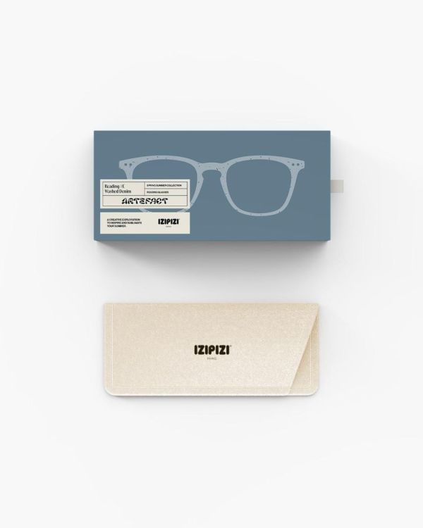 IZIPIZI Lunettes de lecture #E +1.00 (Washed Denim) - Panache (Koksijde)