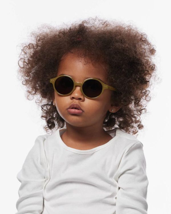 IZIPIZI SUN Lunettes solaires Baby +0.00 0-3ans (Glossy Kaki) - Panache (Koksijde)