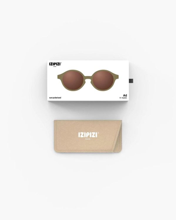 IZIPIZI SUN Lunettes solaires Baby +0.00 0-3ans (Glossy Kaki) - Panache (Koksijde)