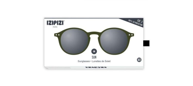 IZIPIZI SUN Zonnebril #D +0.00 (Kaki Green/Grey) - Panache (Koksijde)