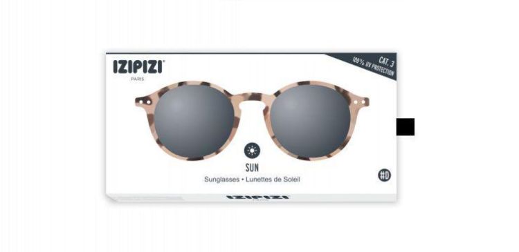 IZIPIZI SUN Zonnebril #D +0.00 (Light Tortoise/Grey) - Panache (Koksijde)