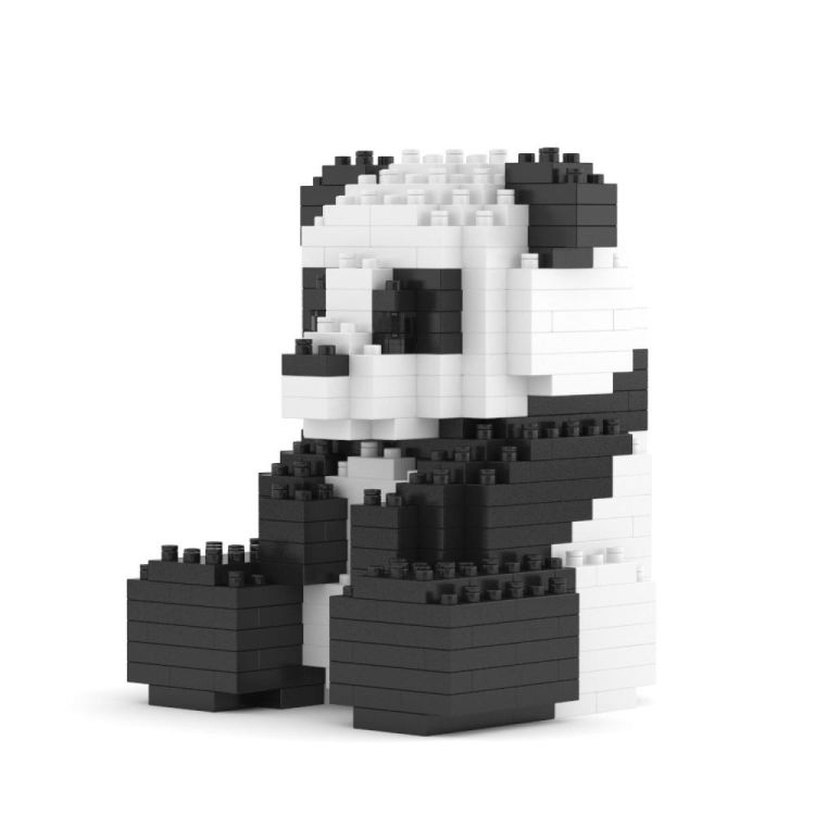 Jekca Micro-brick Mini Panda (Black & White) - Panache (Koksijde)