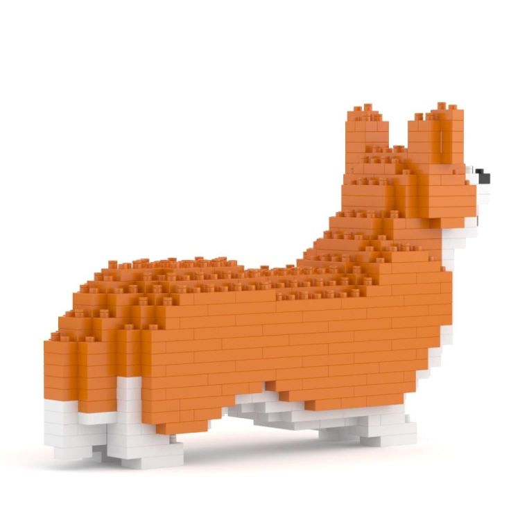 Jekca Micro-brick Mini Welsh Corgi - 420 pcs (Orange) - Panache (Koksijde)