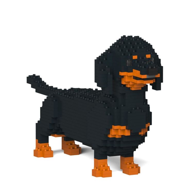 Jekca Micro-brick XL Dachshund (Black & Brown) - Panache (Koksijde)