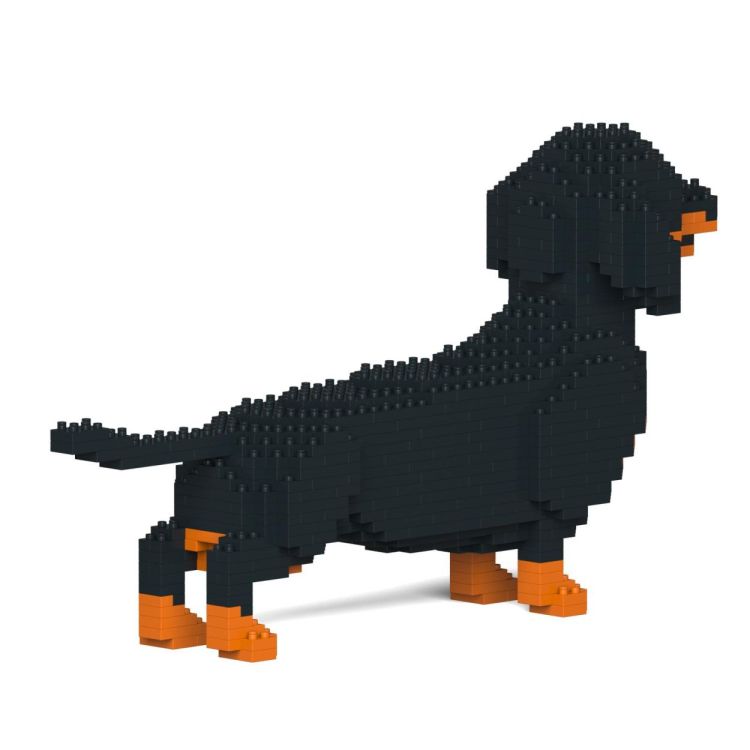 Jekca Micro-brick XL Dachshund (Black & Brown) - Panache (Koksijde)